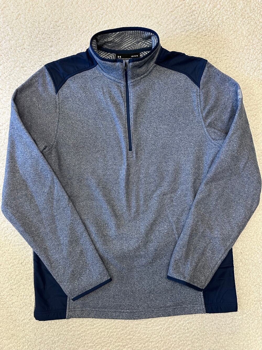 Under Armour Mens 1/4 Zip ColdGear Pullover Large